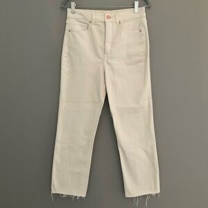 Express Straight White Jeans